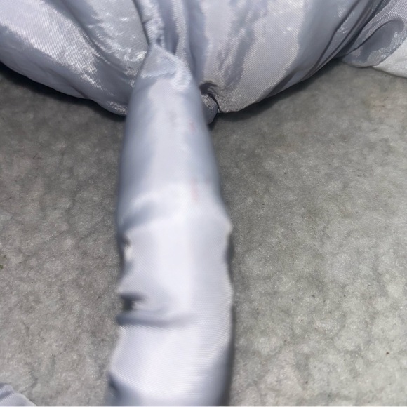 Fisher-Price Christmas mouse plush 12" grey nylon parachute puffalump - Picture 8 of 10